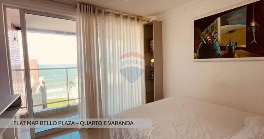 Flat À VENDA a 60m da praia e vista ampla  no Edf. Mar Bello  - Intermares, Cabedelo