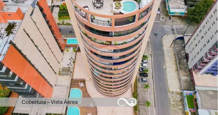 Cobertura à venda com 460m2 vista mar no residencial ana emília - tambaú - joão pessoa - brasil