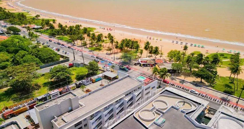 Flat à venda, mobiliado e decorado, com 47m², na avenida cabo branco, joão pessoa-pb.