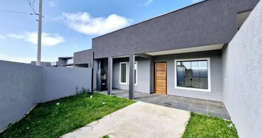 Casa nova e moderna com 02 dormitórios para locação no bairro estados em fazenda rio grande