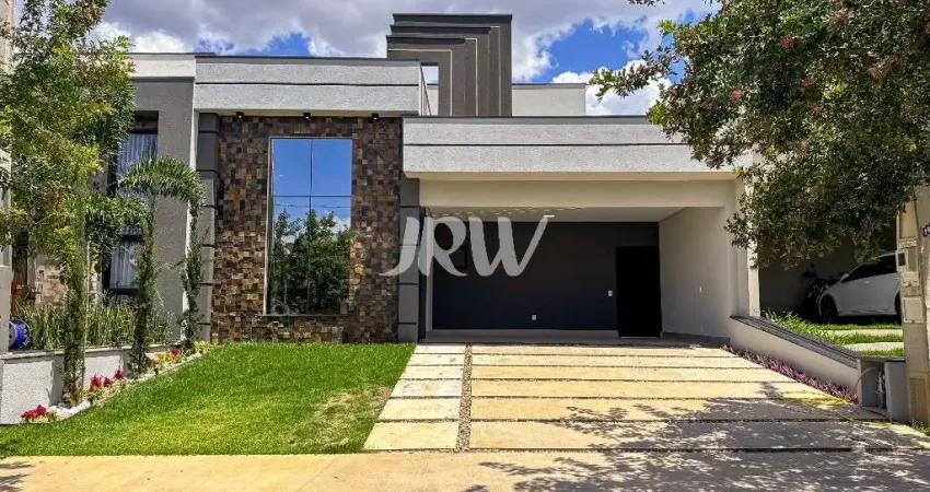CASA TÉRREA NO CONDOMÍNIO JARDINS DI ROMA NA CIDADE DE INDAIATUBA - SP  Área do terreno 300 m² Área construída 172,80 m²  Casa moderna em condomínio f