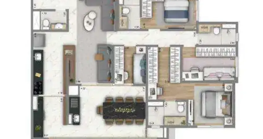 Apartamento para Venda em São Paulo, Vila Gomes Cardim, 3 dormitórios, 2 suítes, 3 banheiros, 2 vagas