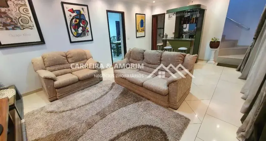 Casa a venda, sobrado 4 dormitórios, 4 suítes, área gourmet com churrasqueira, 3 vagas cobertas. edícula nos fundos e quintal. vila das belezas.