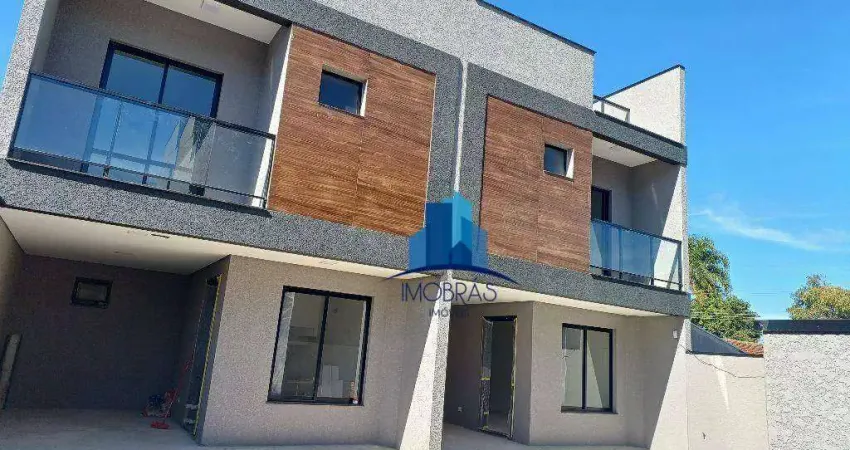Sobrado com 3 dormitórios à venda, 140 m² por r$ 849.000 - capão raso - curitiba/pr