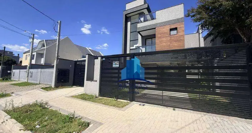 Sobrado com 3 dormitórios à venda, 141 m² por r$ 1.050.000 - capão raso - curitiba/pr