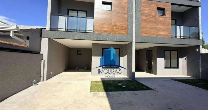 Sobrado com 3 dormitórios à venda, 140 m² por r$ 849.000,00 - capão raso - curitiba/pr