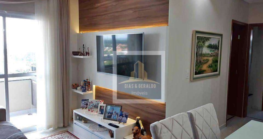 Apartamento com 2 dormitórios, 69 m² - venda por R$ 583.000 ou aluguel por R$ 4.843/mês - Parque Industrial - São José dos Campos/SP