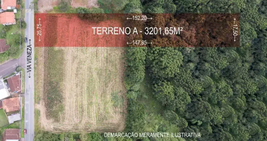Terreno à venda na Via Veneza, 1, Jardim Padre José de Anchieta, Campo Largo