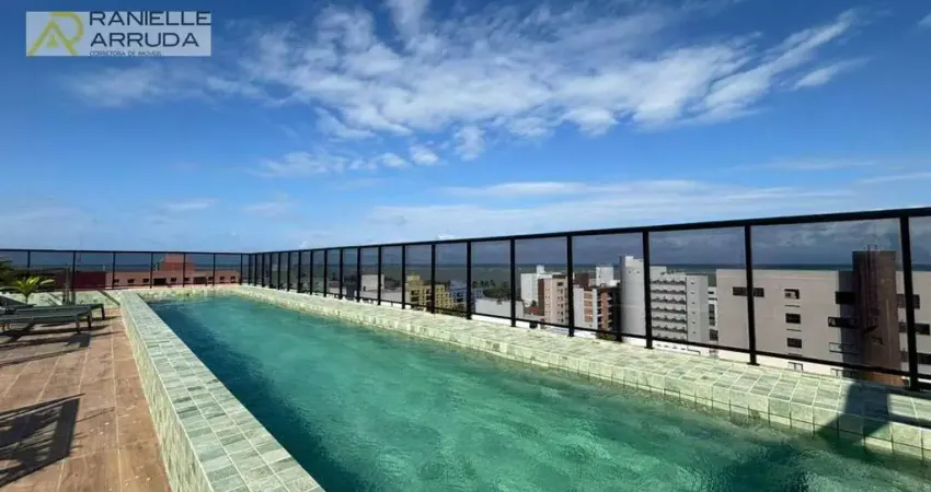 Apartamento com 1 dormitório à venda, 24 m² por r$ 440.000 - ponta de campina - cabedelo/pb