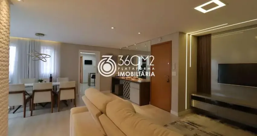 Apartamento para venda em santo andré, vila valparaíso, 3 dormitórios, 2 suítes, 3 banheiros, 2 vagas