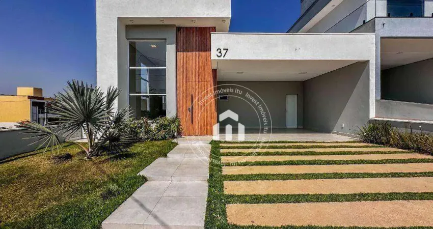 Casa com 3 dormitórios à venda, 153 m² por r$ 1.180.000,00 - condomínio reserva central parque - salto/sp