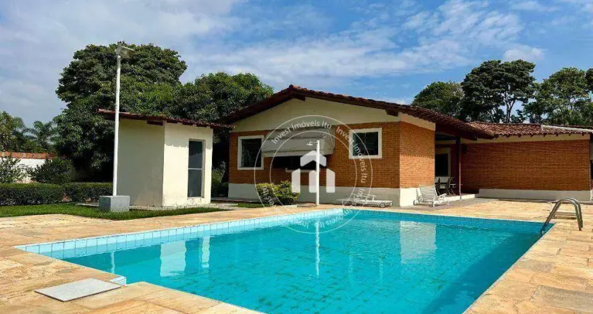 Chácara com 3 dormitórios, 4560 m² - venda por r$ 1.500.000,00 ou aluguel por r$ 7.050,00/mês - chácaras agrícolas bandeirantes - itu/sp