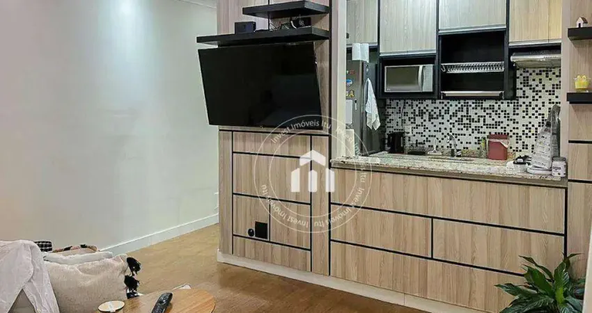 Apartamento com 2 dormitórios à venda, 62 m² por r$ 382.000,00 - edifício jardim dos taperás - salto/sp