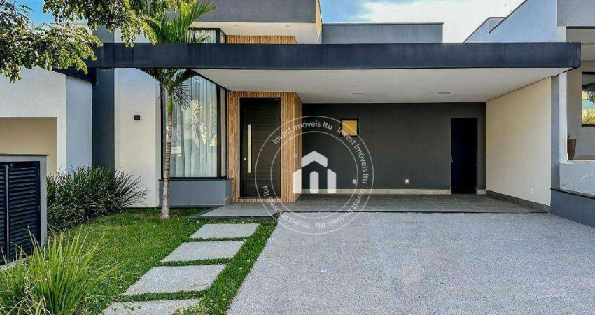 Casa com 3 dormitórios à venda, 158 m² por r$ 1.350.000,00 - condomínio residencial mont blanc - itu/sp