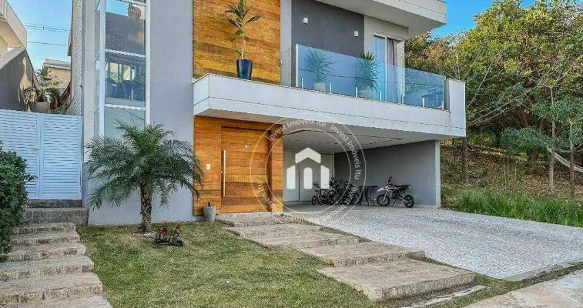 Casa com 3 dormitórios à venda, 220 m² por r$ 1.370.000,00 - condomínio gardenville - itu/sp