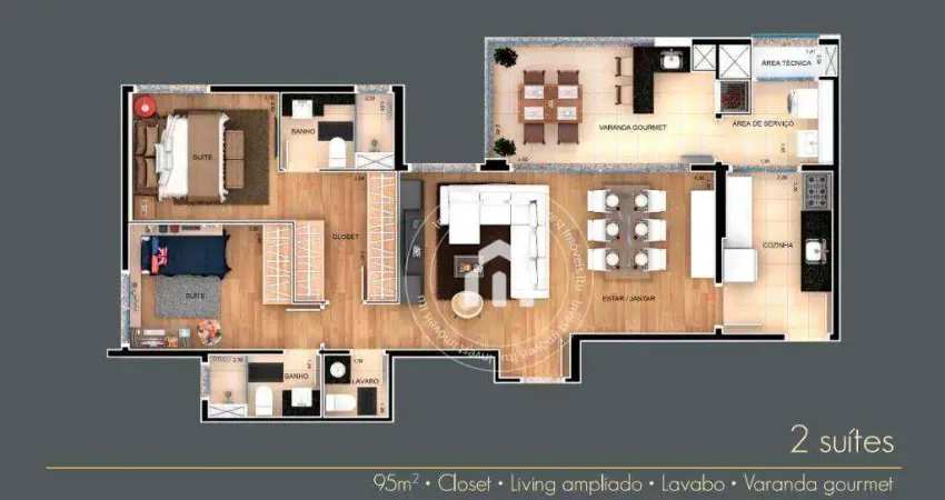 Apartamento com 2 dormitórios à venda, 95 m² por r$ 630.000,00 - edificio luxor residencial - itu/sp