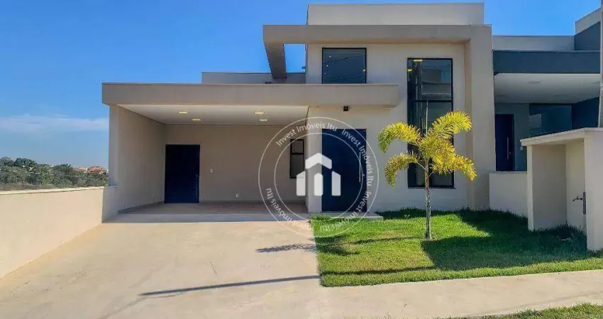 Casa com 3 dormitórios à venda, 207 m² por r$ 1.150.000,00 - condomínio gardenville - itu/sp