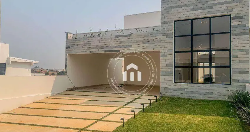 Casa com 3 dormitórios à venda, 148 m² por r$ 1.100.000,00 - condomínio gardenville - itu/sp