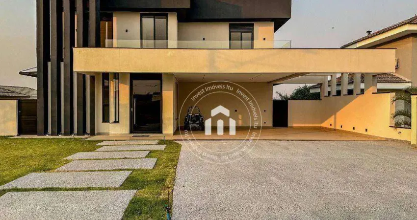 Casa com 4 dormitórios à venda, 430 m² por r$ 4.500.000,00 - condomínio xapada parque ytu - itu/sp