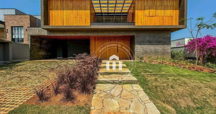 Casa com 5 dormitórios à venda, 410 m² por r$ 4.500.000,00 - condomínio xapada parque ytu - itu/sp