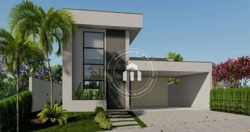 Casa com 3 dormitórios à venda, 189 m² por r$ 1.400.000,00 - condomínio residencial una - itu/sp