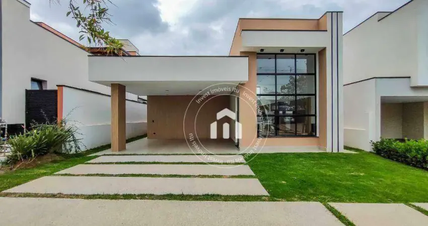 Casa com 3 dormitórios à venda, 151 m² por r$ 1.480.000,00 - condomínio residencial una - itu/sp