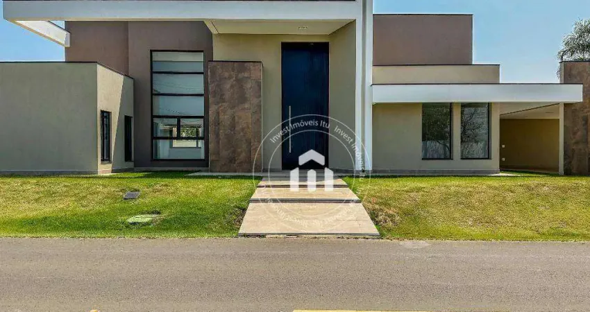 Casa com 4 dormitórios, 430 m² - venda por r$ 3.900.000,00 ou aluguel por r$ 25.000,00/mês - condomínio xapada parque ytu - itu/sp