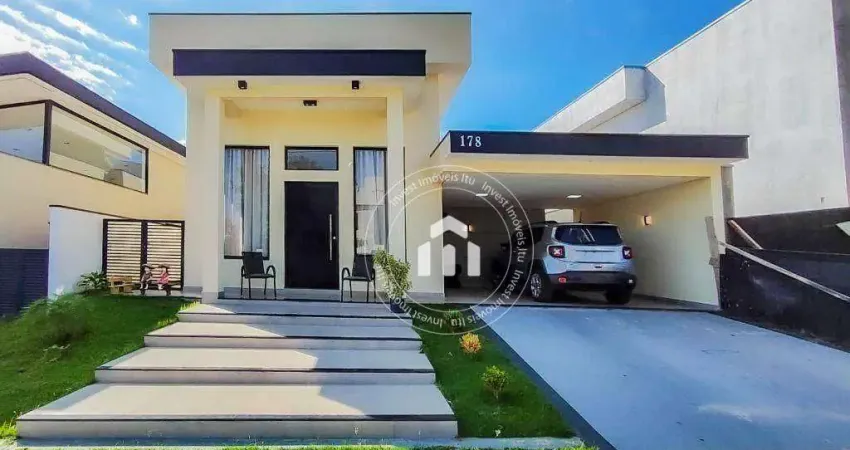 Casa com 3 dormitórios à venda, 180 m² por r$ 1.275.000,00 - condomínio residencial una - itu/sp