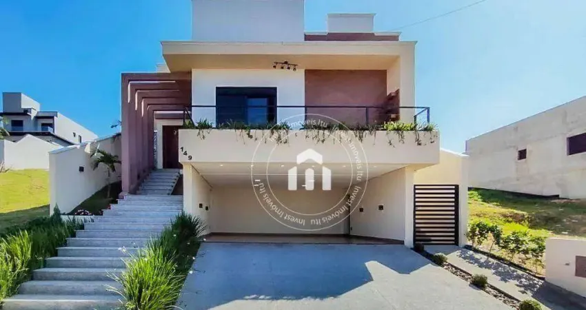 Casa com 3 dormitórios à venda, 202 m² por r$ 1.490.000,00 - condomínio residencial una - itu/sp