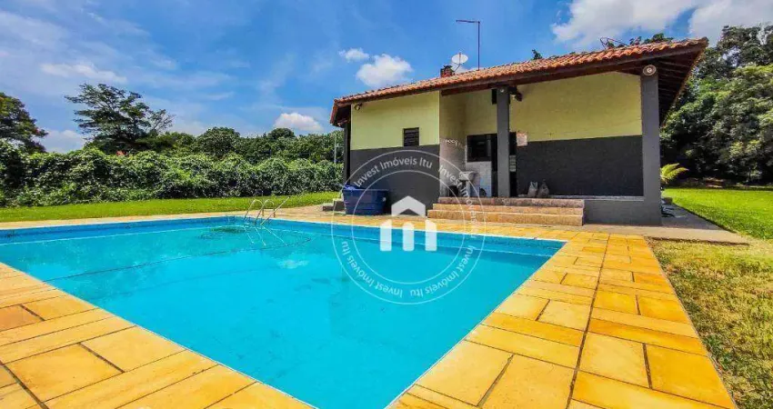 Chácara com 2 dormitórios à venda, 1549 m² por r$ 620.000,00 - condomínio chácaras carolina - itu/sp