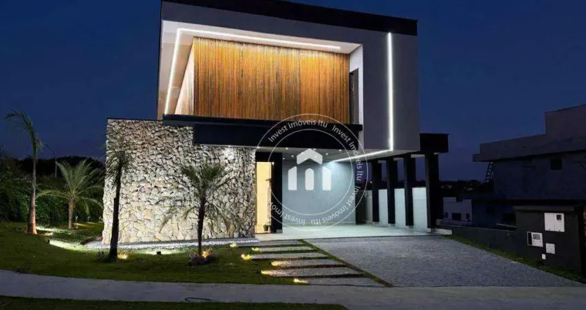 Casa com 3 dormitórios à venda, 289 m² por r$ 2.600.000,00 - condomínio alphaville castello - itu/sp