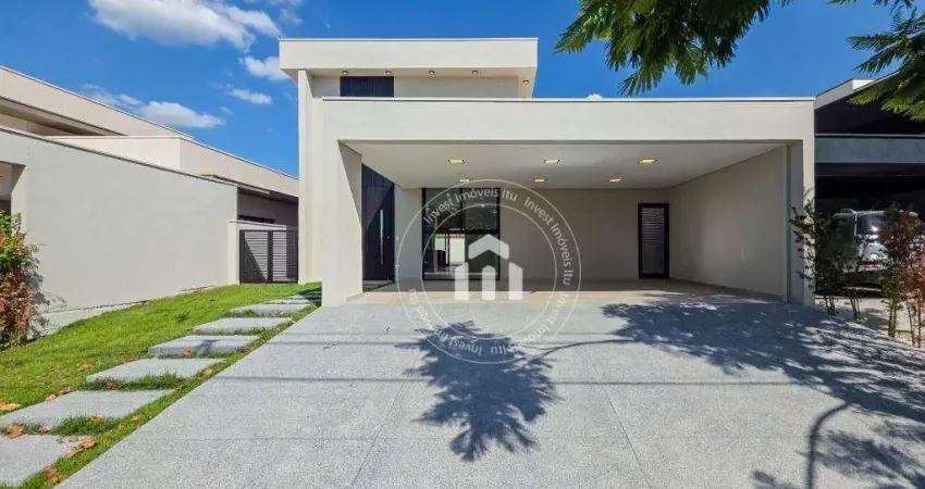 Casa com 3 dormitórios à venda, 187 m² por R$ 1.600.000,00 - Condomínio Residencial Una - Itu/SP