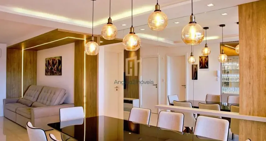 Apartamento alto padrão com 3 dormitórios mobiliado e equipado no centro, navegantes/sc