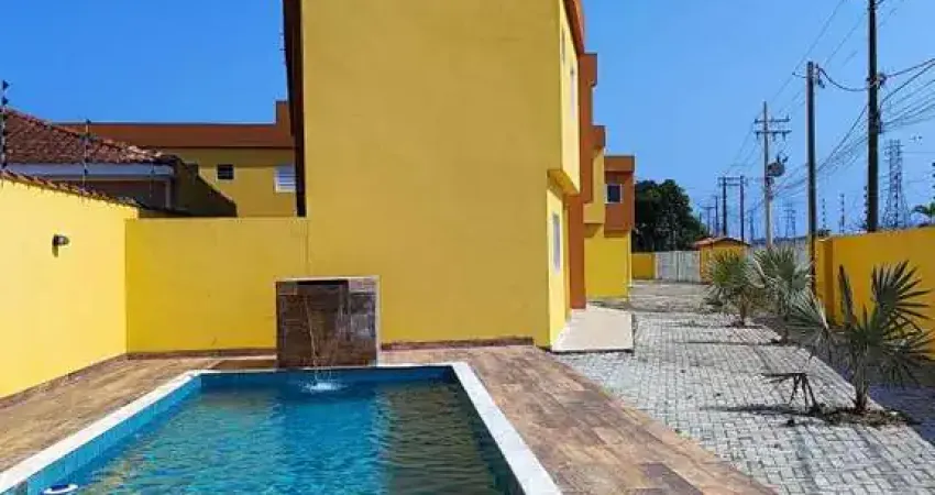 Casa para Venda em Itanhaém, Laranjeiras, 2 dormitórios, 2 suítes, 1 banheiro, 1 vaga