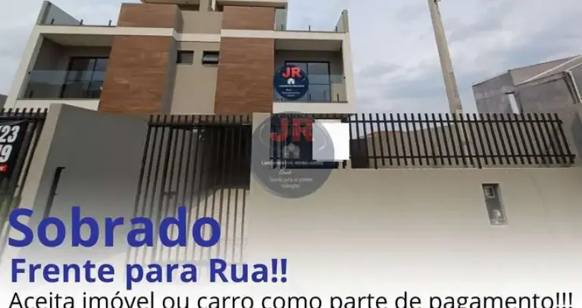 Sobrado alto padrão, 3 quartos sendo uma suíte, 2 vagas e terraço