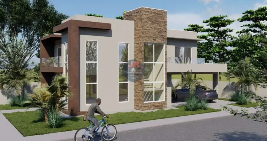 Sobrado em condominio alto padrão em rincão, colombo/pr aceita imóvel e carro, financiamento direto com a construtora.