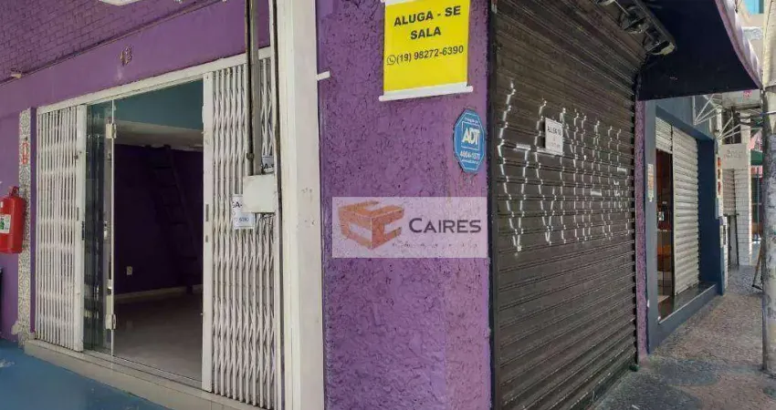 Sala comercial com 1 sala para alugar no Centro, Campinas 