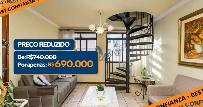 Cobertura com 3 quartos à venda na Rua Maximino Zanon, 345, Bacacheri, Curitiba