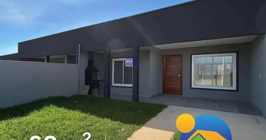 Casa por rs 305 mil , financia, 2quartos, garagem, 60m², churrasqueira, fazenda rio grande/pr ,nova, minha casa minha vida, bairro estados
