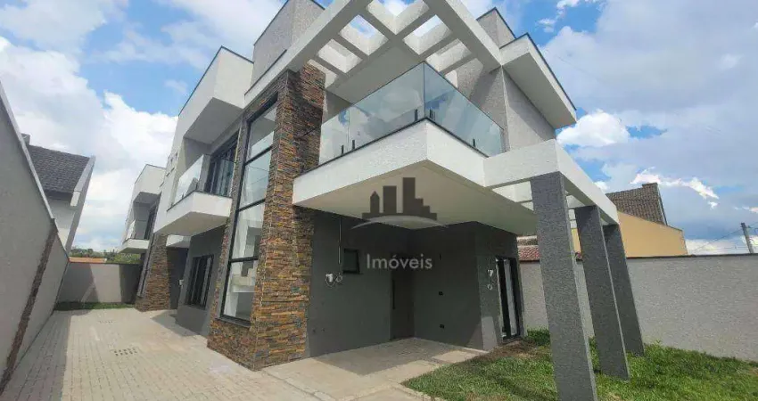 Sobrado com 3 dormitórios à venda, 179 m² por r$ 1.249.000,00 - portão - curitiba/pr