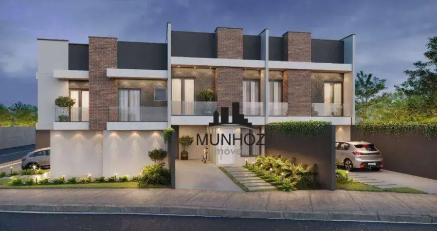 Sobrado com 3 dormitórios à venda, 88 m² por R$ 580.000,00 - Cidade Industrial - Curitiba/PR