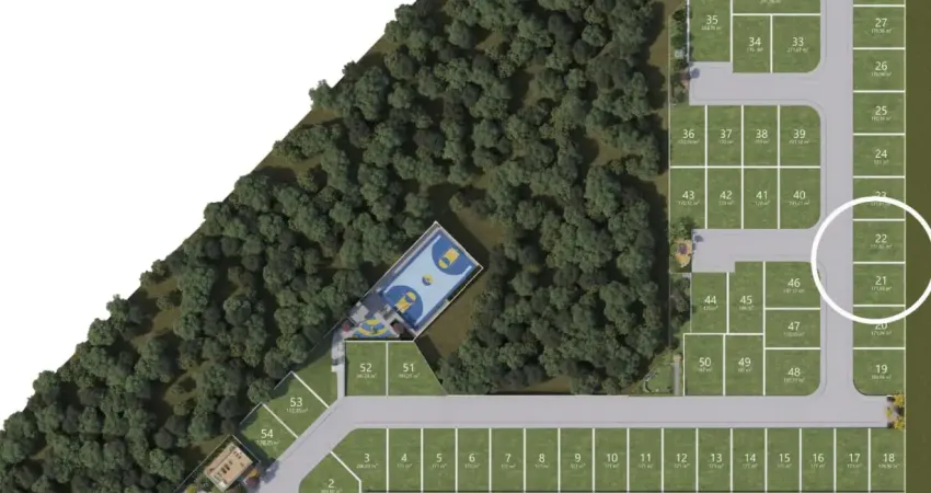 Terreno com 342m² privativos em condomínio fechado no neoville