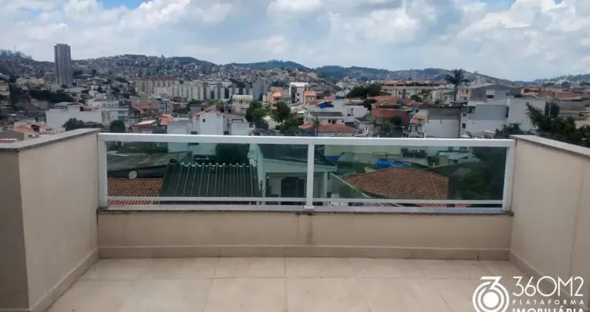 Cobertura para venda em santo andré, vila junqueira, 2 dormitórios, 2 banheiros, 1 vaga