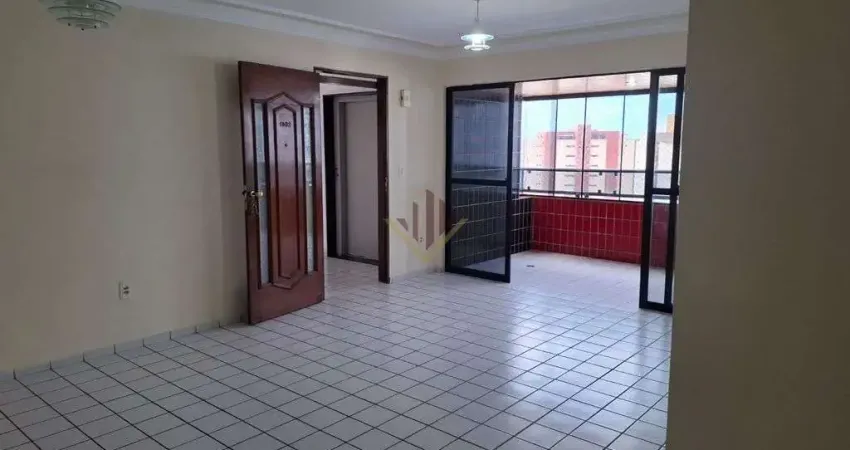 Apartamento 3 quartos + dce no cabo branco; venda ou locação | 134m², 2 varandas