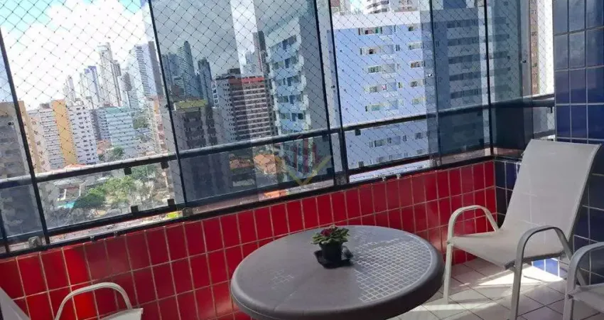 Apartamento 3 quartos + dce no cabo branco; venda ou locação | 134m², 2 varandas