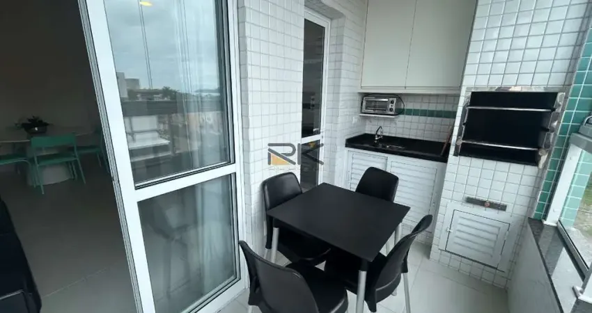 Apartamento à venda nas toninhas com 2 dormitórios, varanda gourmet com churrasqueira 180 metros da praia