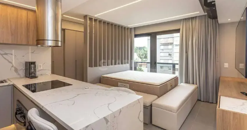 Apartamento estilo LOFT, mobiliado, com 1 vaga de garagem no bairro Boa Vista