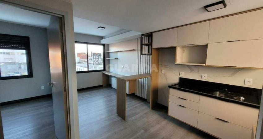 Apartamento semimobiliado com 1 dormitório no bairro Jardim Botânico