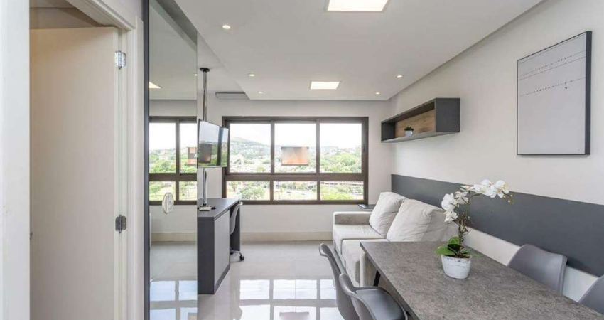 Apartamento estilo LOFT mobiliado com 1 vaga de garagem no bairro Jardim Botânico