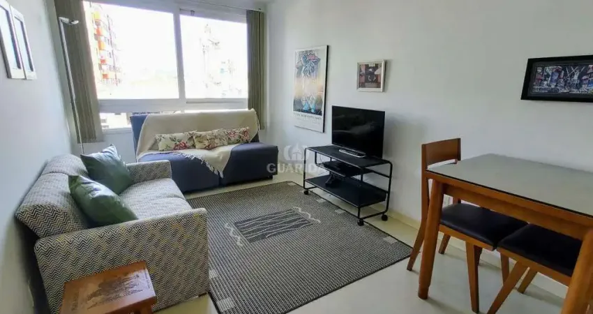 Apartamento mobiliado de 1 dormitório no bairro cidade baixa.